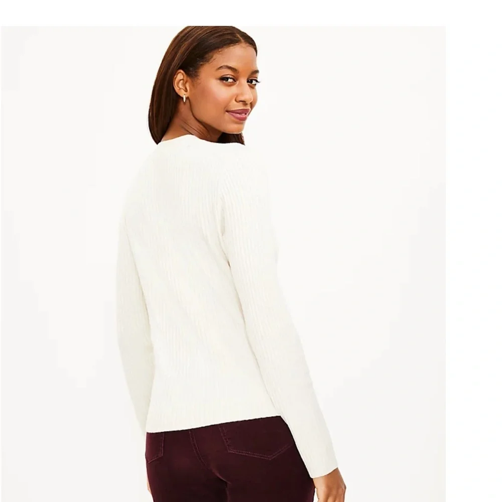 Loft Long Sleeve V-neck Cardigan Size M - Picture 9 of 9